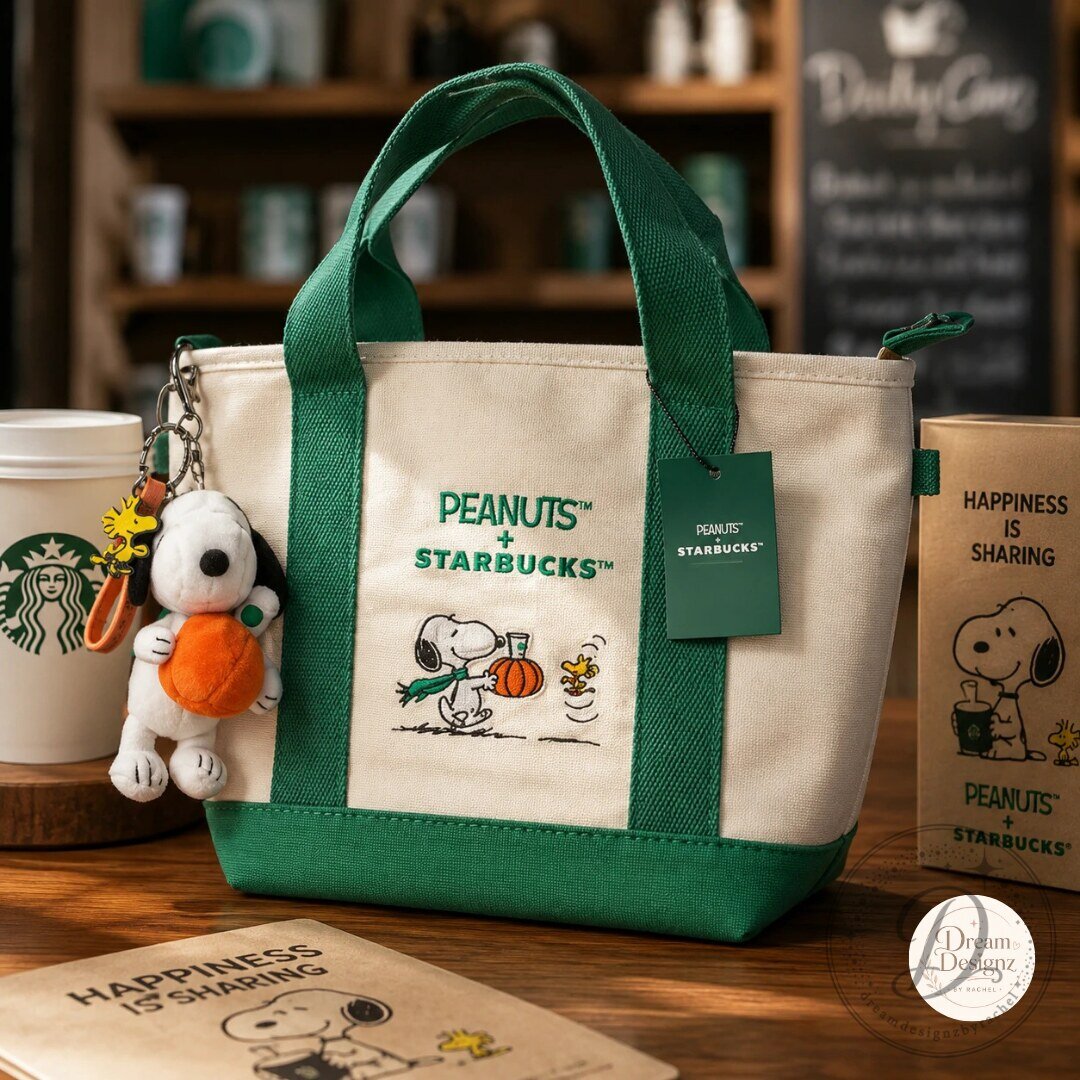 Starbucks x Peanuts Snoopy Canvas Tote Bag