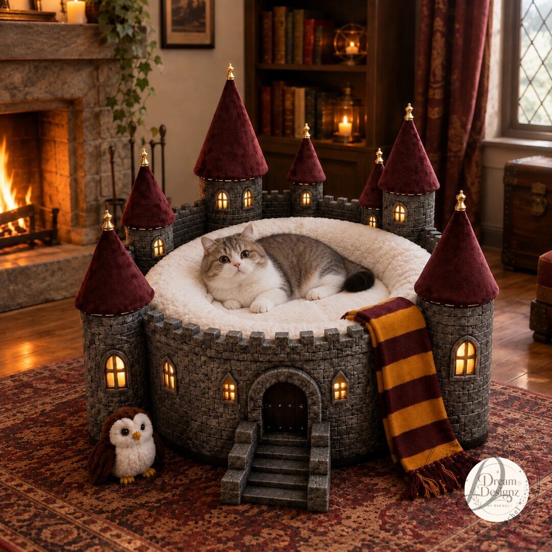 Harry Potter Wizard Castle Cat Bed