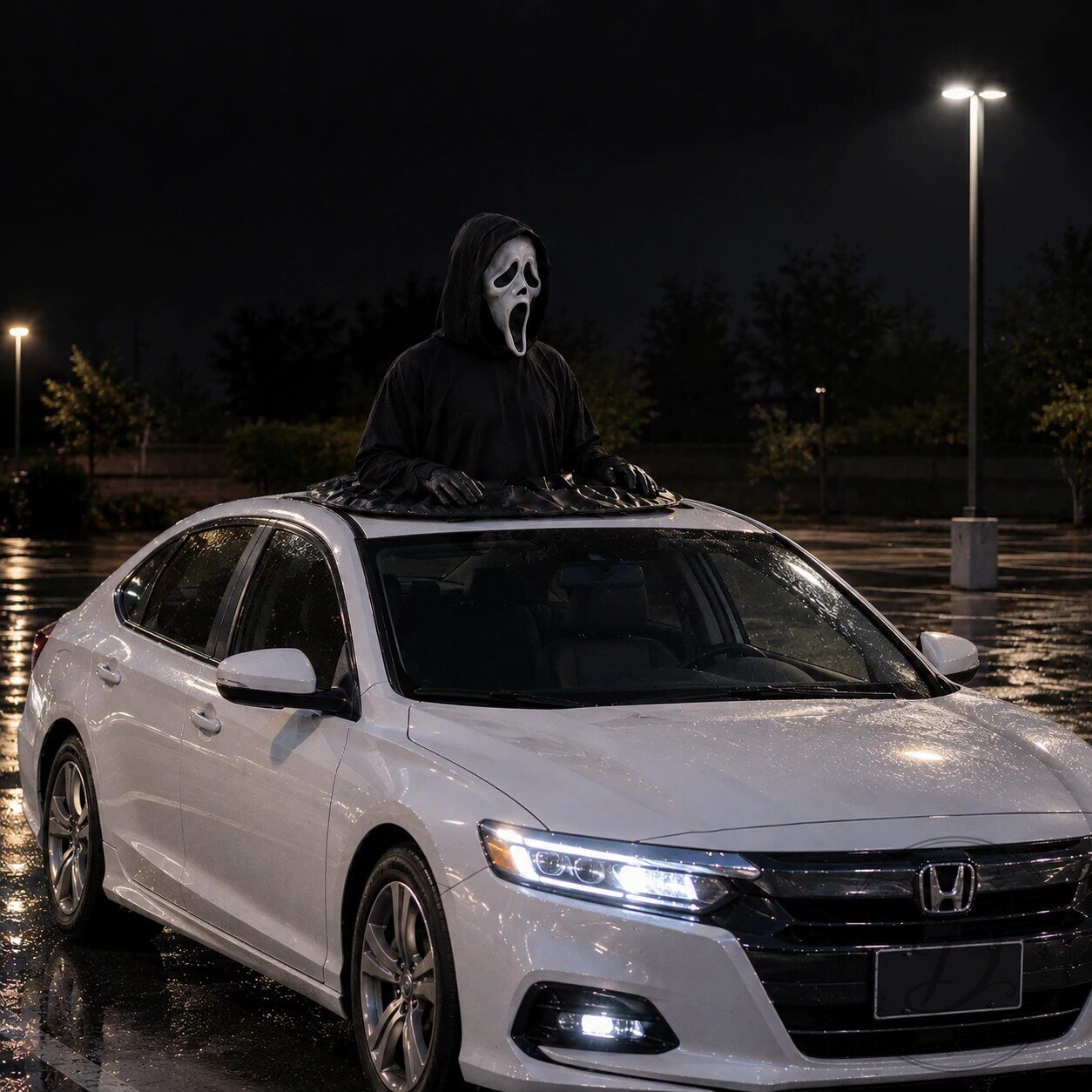 Ghost Face Horror Car Roof Halloween Decoration