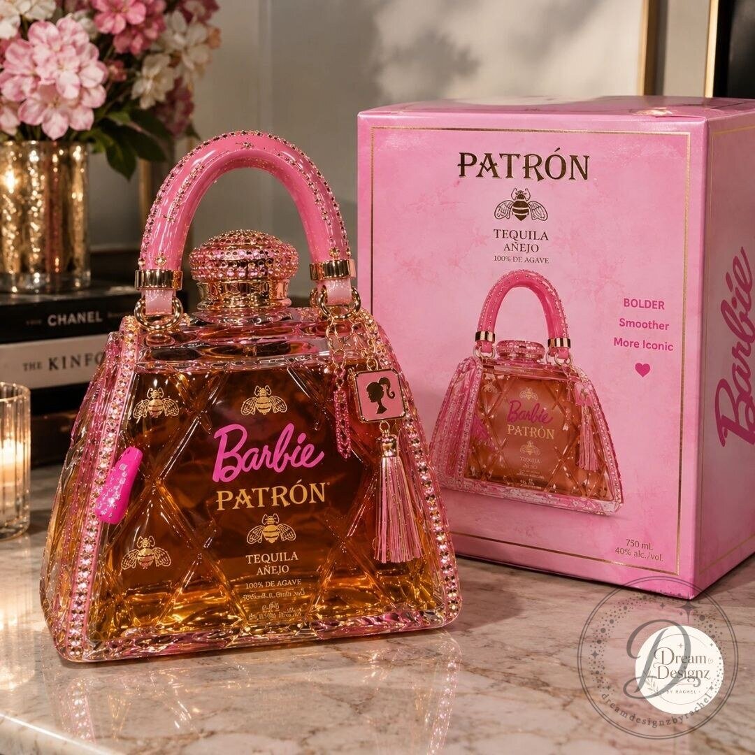 Barbie x Patron Tequila Anejo Bottle Limited Edition Purse Decanter