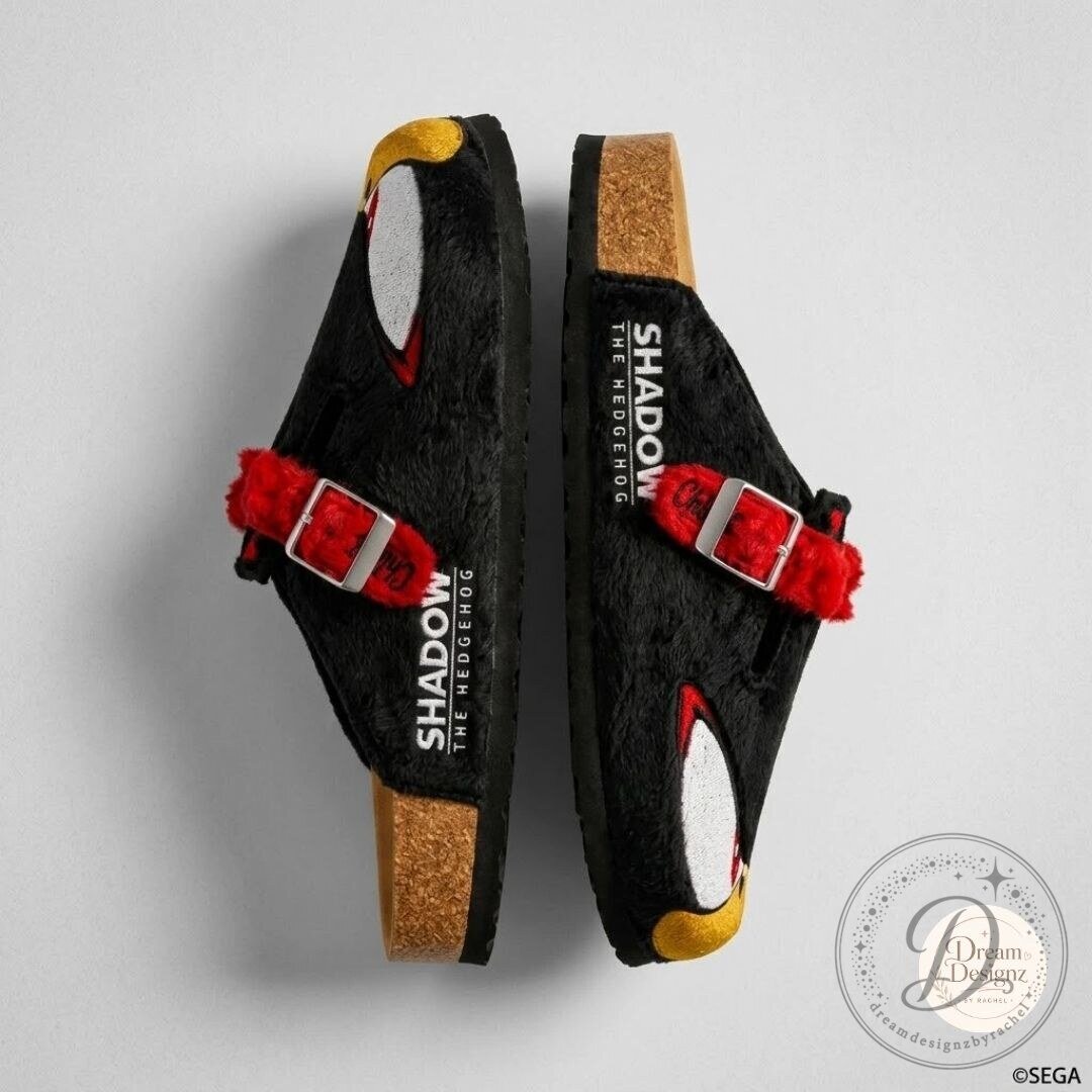 Neptun x Sonic Shadow the Hedgehog Plush Clogs Shoes Neptun x Sonic Shadow the Hedgehog Plush Clogs – image 3 of 4