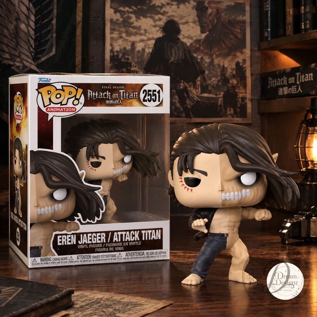 Funko Pop Attack on Titan Eren Jaeger / Attack Titan Half Titan Vinyl Figure #2551