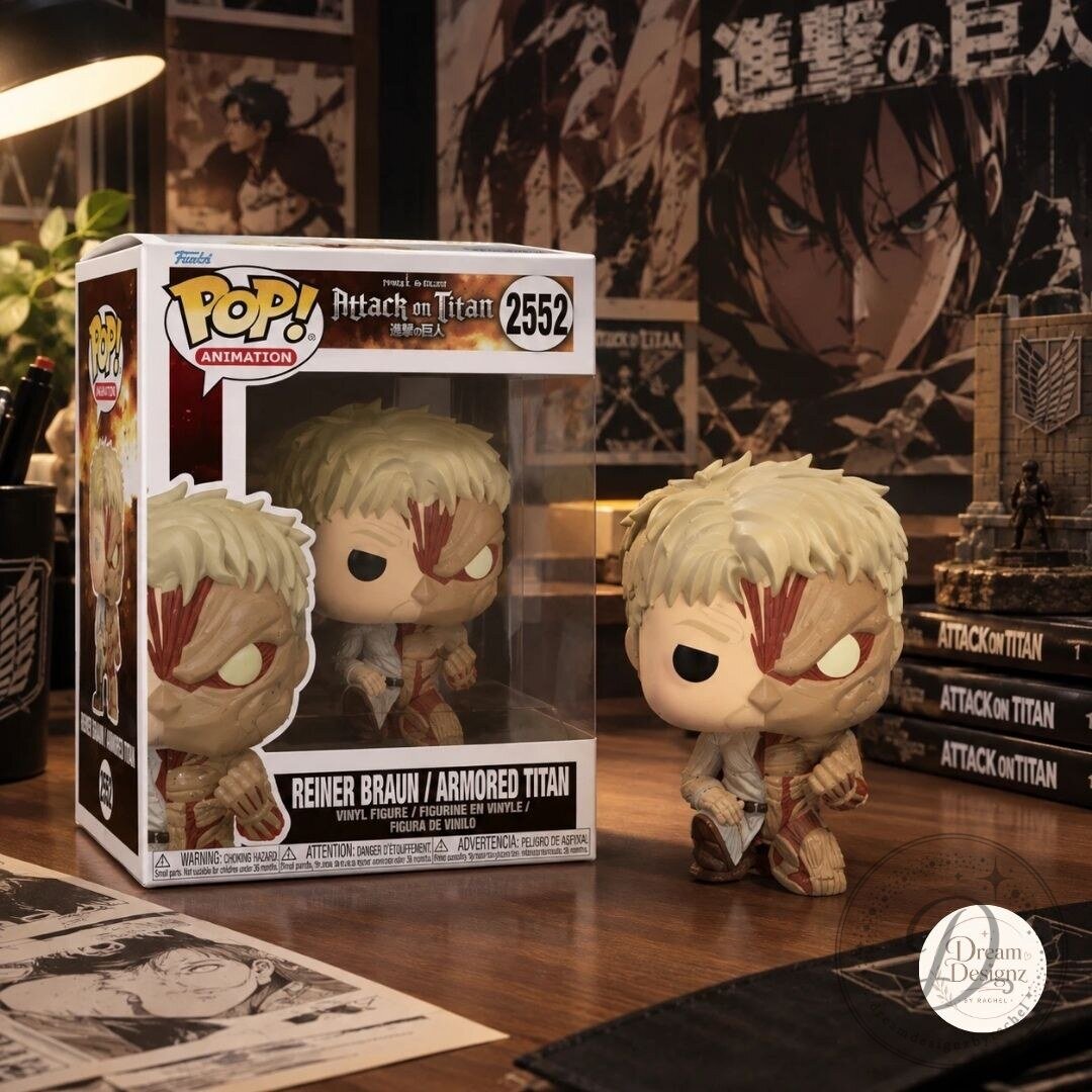 Funko Pop Attack on Titan Reiner Braun/Armored Titan Half Titan Vinyl Figure #2552