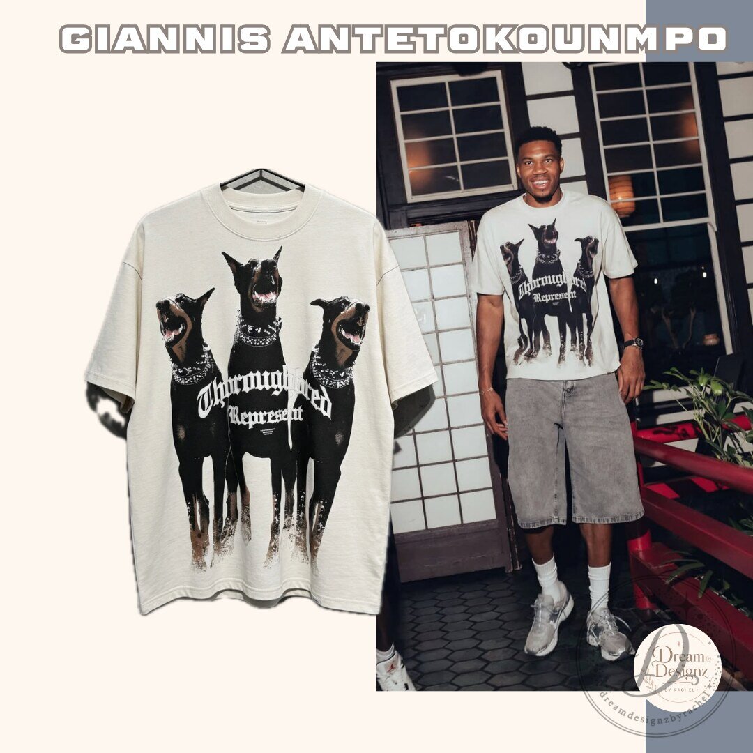 Giannis Antetokounmpo Represent Thoroughbred Cotton Shirt