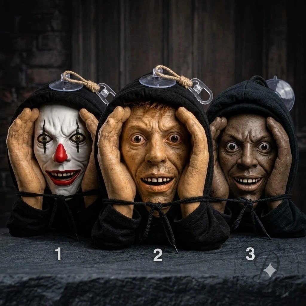 The Peeper - Scary Peeping Stranger Window Prop Halloween Decor