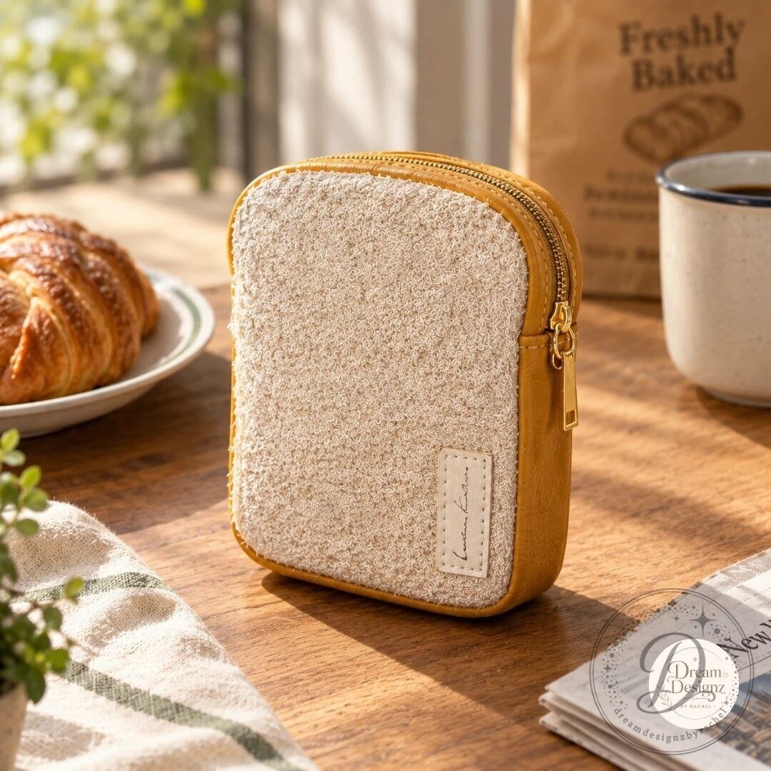Sandwich Shaped Plush Purse Pouch 11 Sandwich Shaped Plush Purse Pouch product image showing design and details