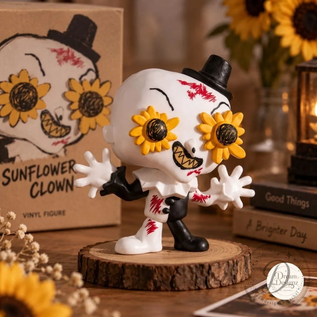 Funko Pop Art the Clown Sunflower Glasses Terrifier Vinyl Figure