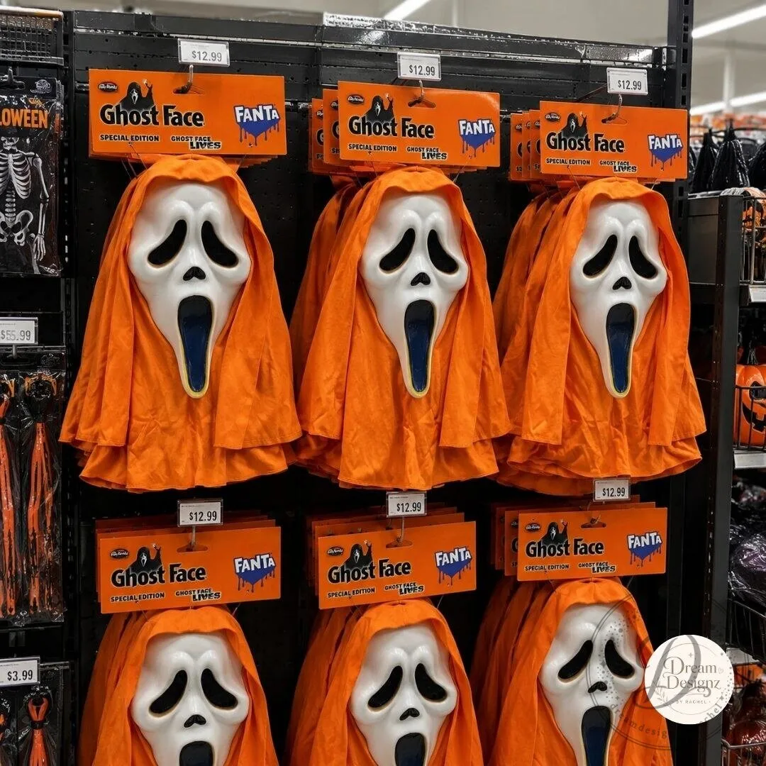 Orange Fanta Ghostface Mask 9 Minecraft Christmas Advent Calendar 2026 24 Days Ornaments Gift Set product image showing design and details
