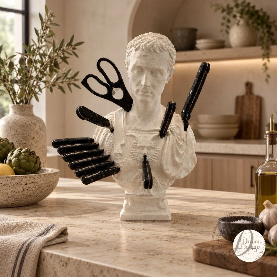 Julius Caesar Knife Block Home Kitchen Decor
