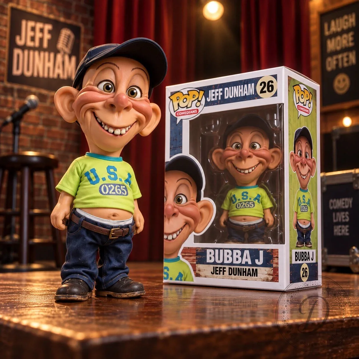 Jeff Dunham Bubba J Comedians #26 Funko Pop! Vinyl Figure 10 Jeff Dunham Bubba J Comedians #26 Funko Pop! Vinyl Figure product image showing design and details
