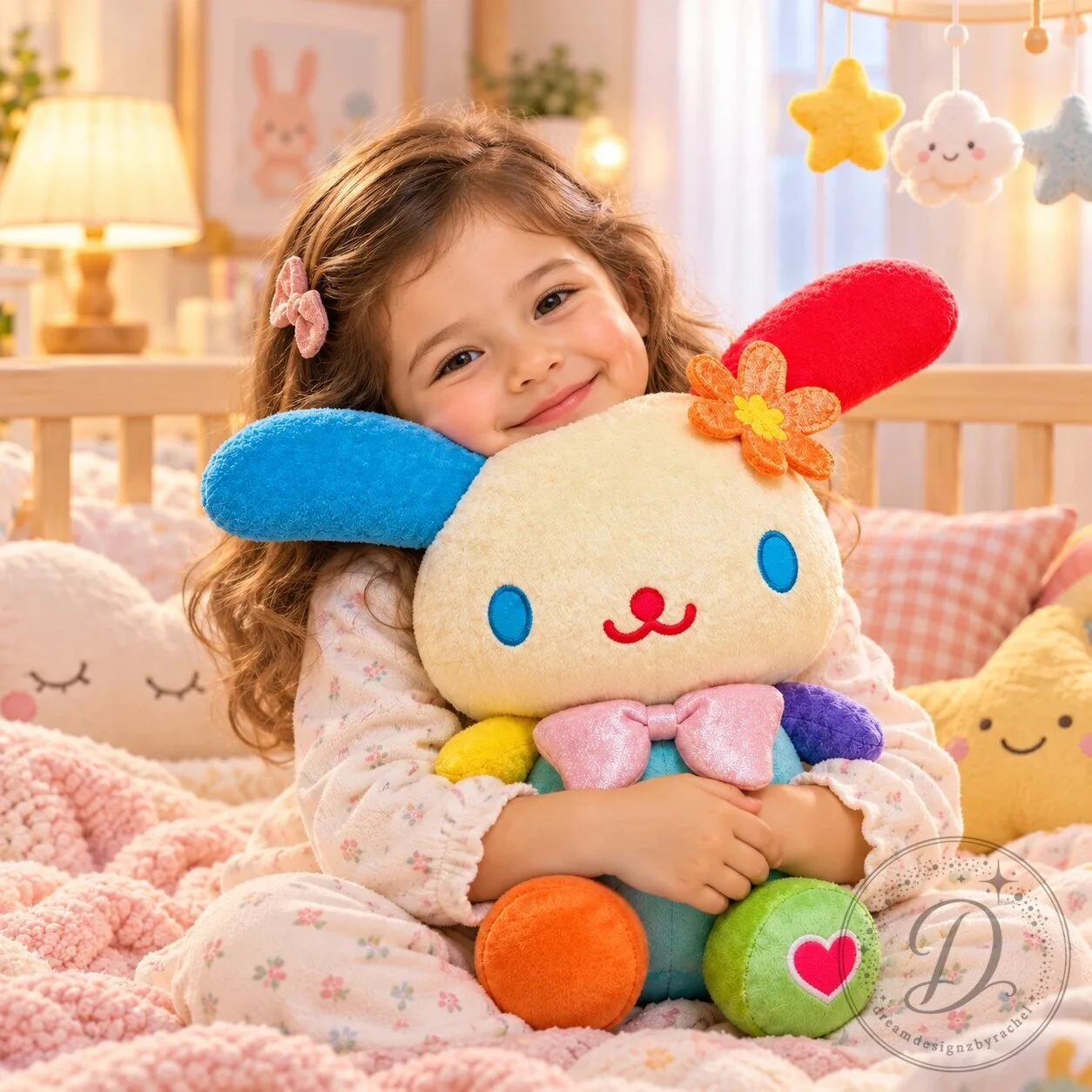 Sanrio U SA HA NA Ultra-Premier Special Edition Colorful Bunny Plush Toy