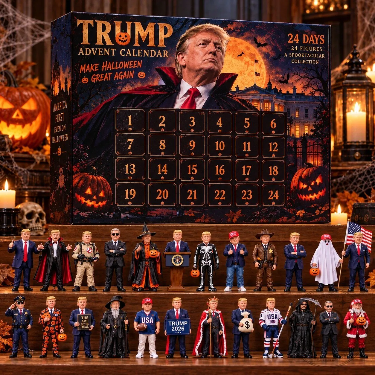Trump Halloween Advent Calendar 2026 Gift Box