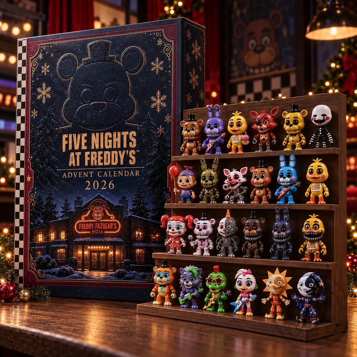 Five Nights at Freddy's Ch 2026 Advent Calendar 24 Days Figures Box Set 11 Five Nights at Freddy's Ch 2026 Advent Calendar 24 Days Figures Box Set product image showing design and details