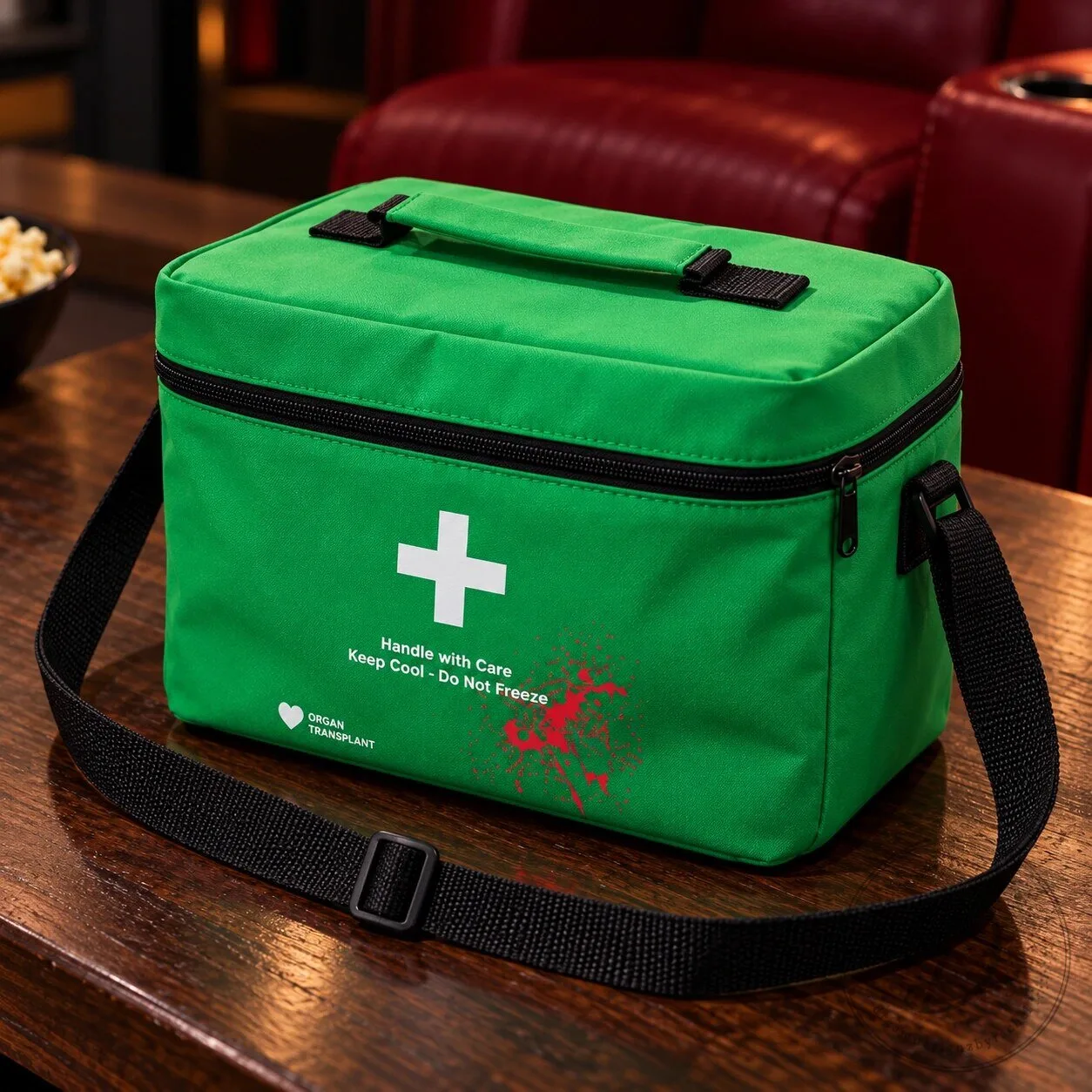 Resident Evil Organ Transplant Green Medical Popcorn Bucket Bag 2026 9 Resident Evil Organ Transplant Green Medical Popcorn Bucket Bag 2026 product image showing design and details