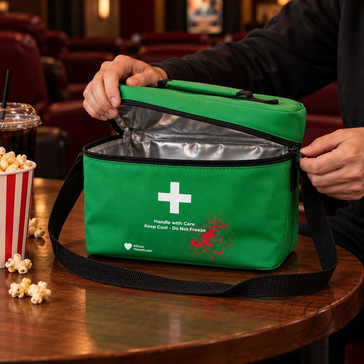Resident Evil Organ Transplant Green Medical Popcorn Bucket Bag 2026 11 Resident Evil Organ Transplant Green Medical Popcorn Bucket Bag 2026 product image showing design and details