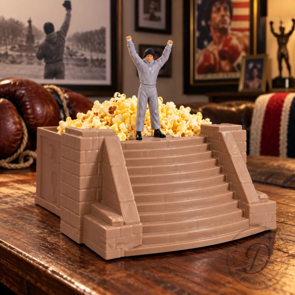 Rocky 50th Anniversary Steps Movie Theater Popcorn Bucket Collectible Rocky 50th Anniversary Steps Movie Theater Popcorn Bucket Collectible