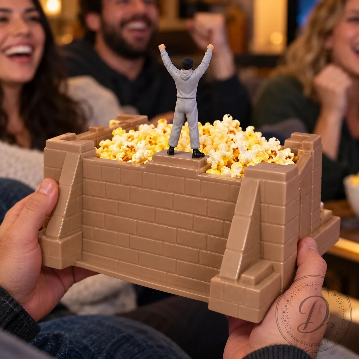 Rocky 50th Anniversary Steps Movie Theater Popcorn Bucket Collectible 9 Rocky 50th Anniversary Steps Movie Theater Popcorn Bucket Collectible product image showing design and details