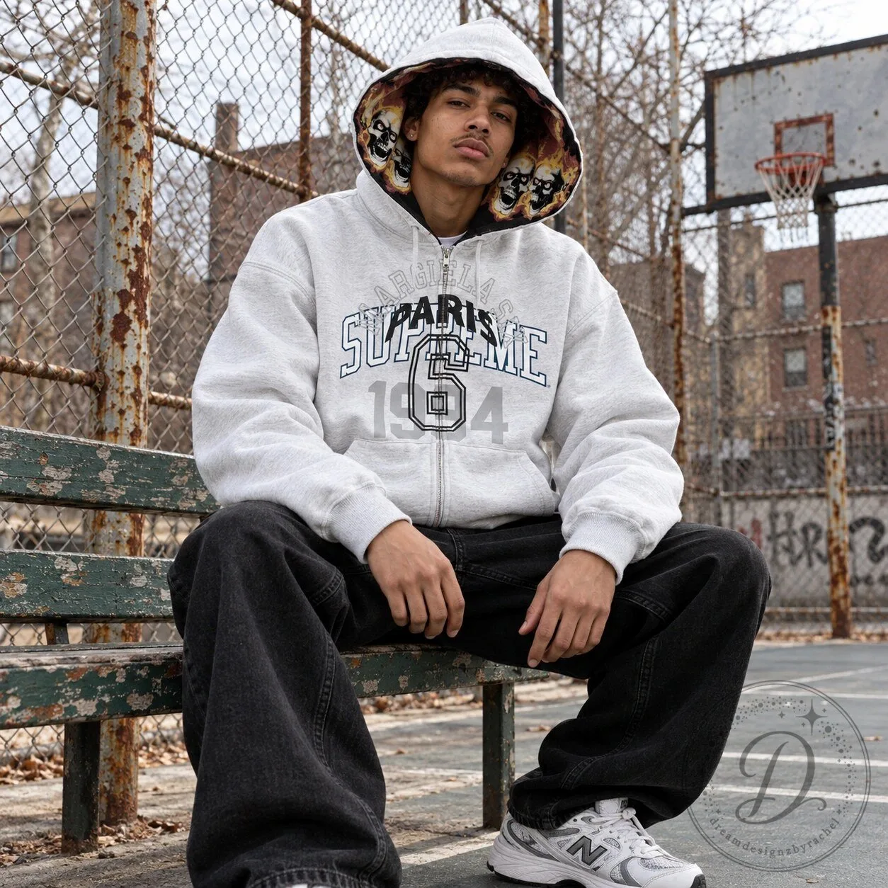 Supreme x MM6 Maison Margiela Zip Hoodie