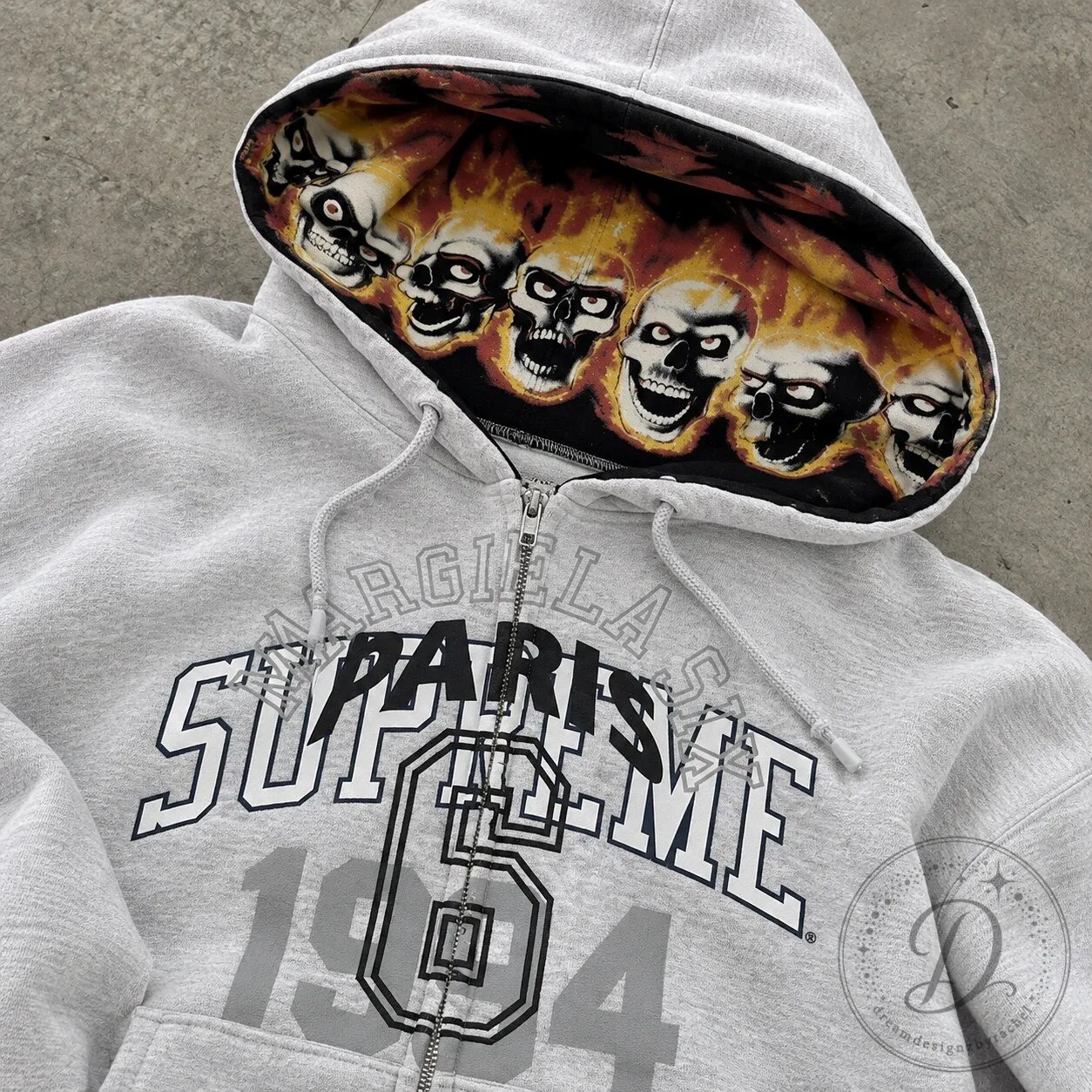 Supreme x MM6 Maison Margiela Zip Hoodie 9 Supreme x MM6 Maison Margiela Zip Hoodie product image showing design and details