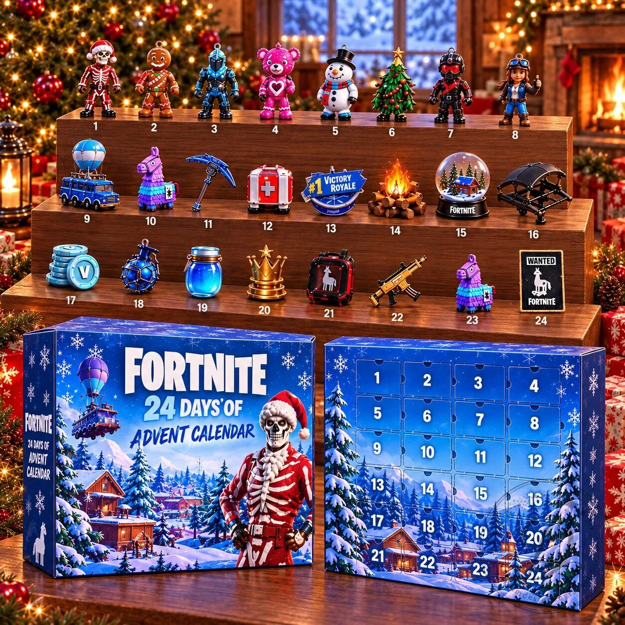 Fortnite 24 Days Advent Calendar 24 Days Christmas Countdown